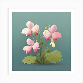 Flowers, Vector art 2 Art Print