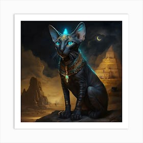 Egyptian Cat Art Print