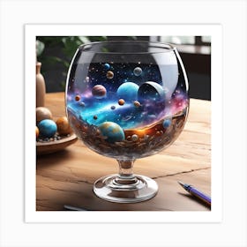 Planets In A Glass 1 Art Print