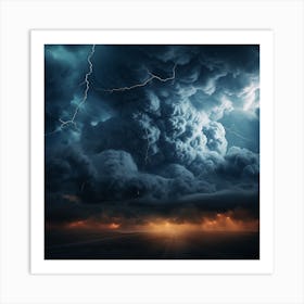 Lightning Storm Art Print