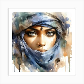 Powerful Tuareg Woman #3 Art Print