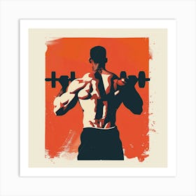 Back Squat 1 Art Print