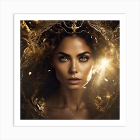 Golden Beauty 2 Art Print