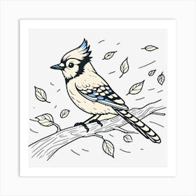 Bluejay ~Reimagined 1 Art Print