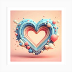 Abstract Heart 1 Art Print