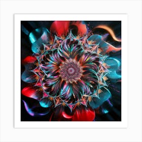 Psychedelic Mandala 5 Art Print