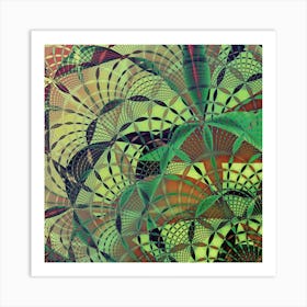 Psychedelic Pattern Design Background Concept Fractal Art Print