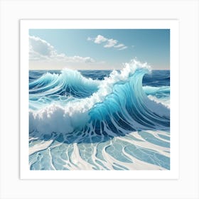 Ocean Wave 1 Art Print