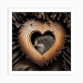 Heart Of A Hedgehog Art Print