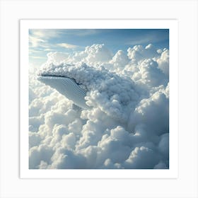 Whale In The Clouds Art Print