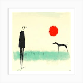 Dogs And Their People XIX Art Print