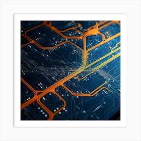 Circuit Board Art Print