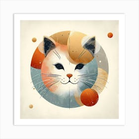 Creative Feline Cat Artwork 54 Art Print