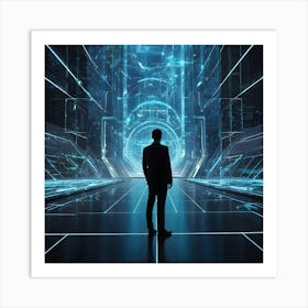 Futuristic Businessman 6 Art Print