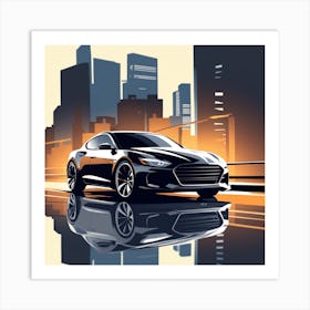 Hyundai Genesis Art Print