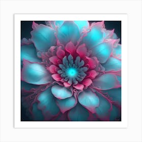 Blue Flower 6 Art Print