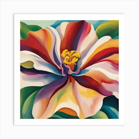 Georgia O'Keeffe inspired painting 2 Art Print