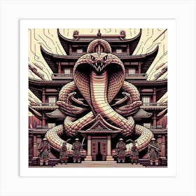 Snake King (Variant 4) Art Print