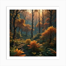 Autumn Forest 1 Art Print