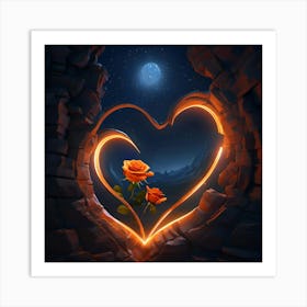 Love Is A Rose Art Print