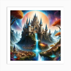 Castle in The Mist Art Print