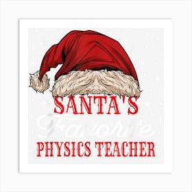 Physics Teacher Christmas Art Print