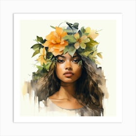 Flower Girl Art Print