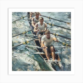 Rowing Crew Art Print