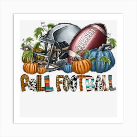 Fall Footballs Art Print