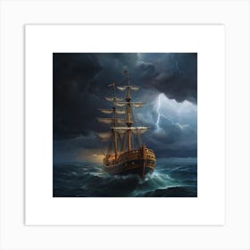 Stormy Seas.3 1 Art Print