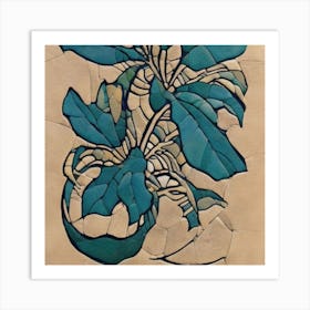 'Blue Flower' Art Print