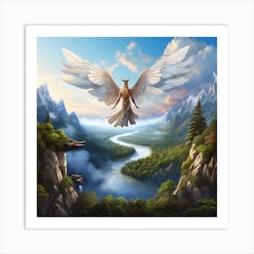 Angel With Wings Art Print