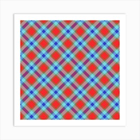 Plaid Pattern 26 Art Print