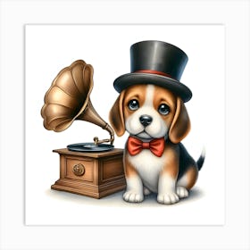 His Master's Beagle~ Reimagined Art Print