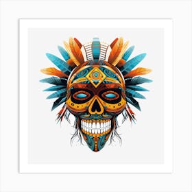 Indian Skull Art Print