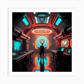 Futuristic Room 1 Art Print