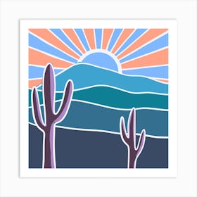 Saguaro Cactus Art Print