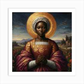 Holy woman Art Print