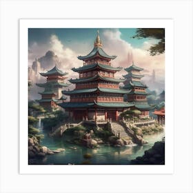 Asian Pagoda Art Print