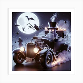 Halloween Car Art Print