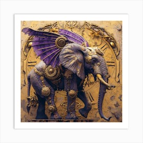 Steampunk Elephant Art Print