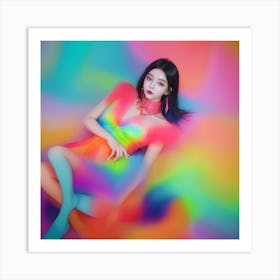 Rainbow Girl 5 Art Print