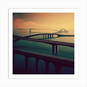 Bridges In The Sky 1 Art Print