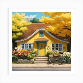 Yellow House Art Print