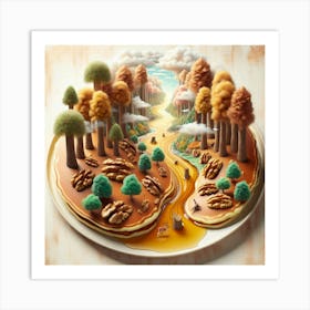 Pancakes In The Forest Art Print