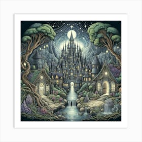 Fairytale Castle 20 Art Print