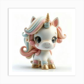 Unicorn Figurine 24 Art Print