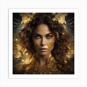 Golden Beauty Art Print