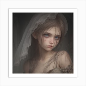 The Mourning Bride Art Print