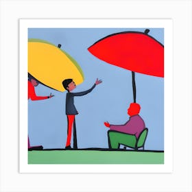 Umbrellas 1 Art Print